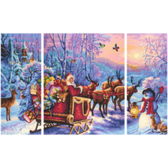 Schipper Картина по номерам "Санта-Клаус на оленях" 50x80 (9260758)