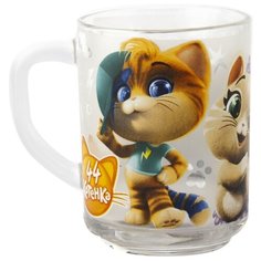 Кружка "44 Котенка", матовая, 230 мл, стекло ND Play