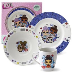 L.O.L. Surprise! Набор посуды в подарочной упаковке (3 предмета), фарфор ND Play