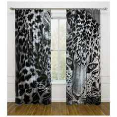 Комплект Фотошторы габардин, СИРЕНЬ, Взгляд, 145х260см, 2шт