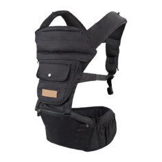 Рюкзак-переноска, Happy Baby, BABYSEAT, black