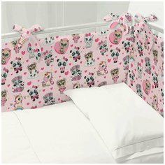 Бортики "Непоседа" (120х34-2шт;60х34-2шт) рис. 13175-1 Малыши девочки