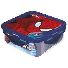 Контейнер пластиковый (квадратный, 500 мл). Человек-паук Красная паутина Stor