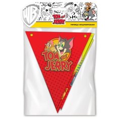 Tom&Jerry. Гирлянда поздравительная "Персонажи" (флажки) ND Play