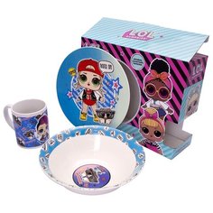 Набор посуды L.O.L. MC HAMMY (Л.О.Л. МС ХЭММИ), 3 предмета, фарфор ND Play