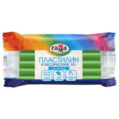 Пластилин ГАММА Классический салатовый 50 г (270818_09) Gamma