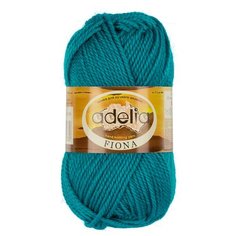 Пряжа Adelia "FIONA" 50% шерсть, 50% акрил №450 бирюзовый - 10 мотков по 50 г