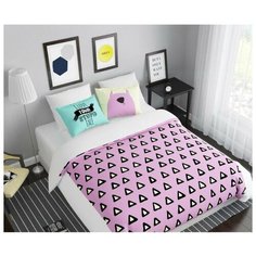 Комплект постельного белья, евро, СИРЕНЬ, В недоумении