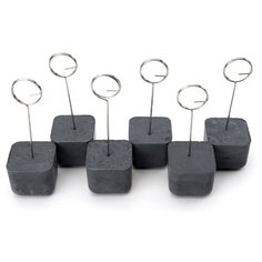 Держатель бетонный "Кубик" антрацит Oktaur