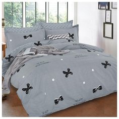 Комплект постельного белья, Letto, евро, PL146, (н2)70х70см