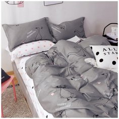 Комплект постельного белья, евро, Letto, SM505, (н2)50х70см, сатин