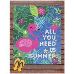 Покрывало пляжное sfer.tex Фламинго 145х180 см