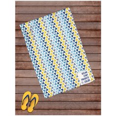 Покрывало пляжное sfer.tex Геометрия голубое 145х100 см