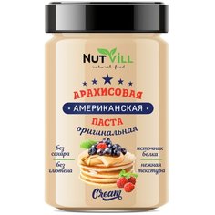 NutVill Паста Американская арахисовая оригинальная, 180 г