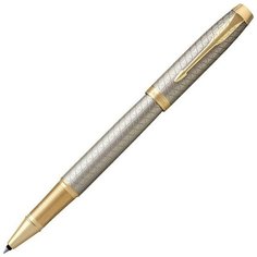 PARKER ручка-роллер IM Metal Premium T323, черный цвет чернил