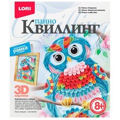 LORI Набор для квиллинга Совушка КВЛ-023 голубой / розовый