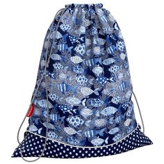 ErichKrause Мешок для обуви Fish and Dots (49129) синий/голубой/белый