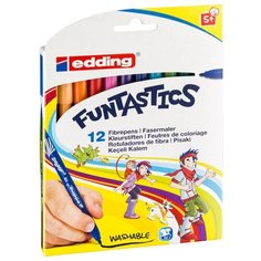 Edding Фломастеры "15-Funtastics" 1 мм, 12 шт. разноцветные