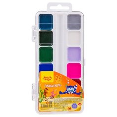 Мульти-Пульти Акварель Енот в Красном море, медовая, 24 цвета (АП_10708)