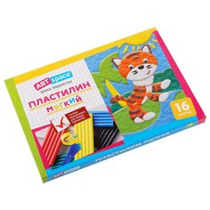 Пластилин ArtSpace 16 цветов (PL16_16845)