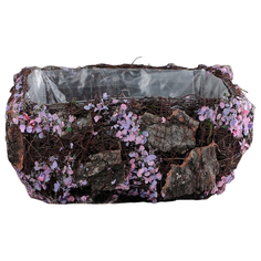 Кашпо Доляна Дерево желаний 20х20х10 см коричневый