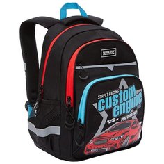 Grizzly Рюкзак (RB-157-2), черный/красный