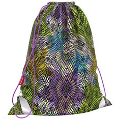 ErichKrause Мешок для обуви Purple Python (49143) сиреневый/зеленый/желтый