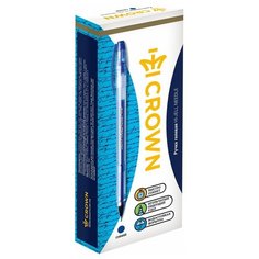 CROWN Набор гелевых ручек Hi-Jell Needle, 0.5 мм, 12 шт, синий цвет чернил