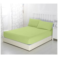 Простыня на резинке Трава, 120х200х20, трикотаж, 100% хлопок Текс Дизайн