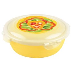 КОНТЕЙНЕР ДЛЯ ПРОДУКТОВ "CLICK&LOCK" 0,58 Л С ДЕКОРОМ "БЫТПЛАСТ" Phibo