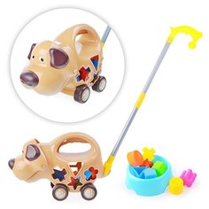 Каталка-сортер Oubaoloon "Собачка", в сетке (86368)