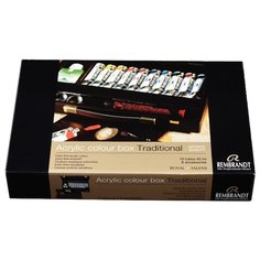 Набор акриловых красок Rembrandt Традиционный 10цв*40мл деревянный короб Royal Talens