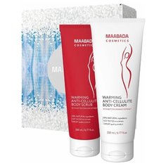 Подарочный набор "Активное похудение HOT", горячий скраб 200мл и жиросжигающий крем для тела 200мл Maabada