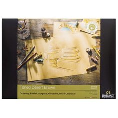 Альбом для пастели Rembrandt 160гр/м.кв 21*29.7см 30л склейка по 1 стороне коричн. Тона Royal Talens