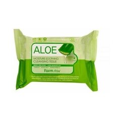 Очищающие салфетки с алоэ Farm Stay Aloe Moisture Soothing Cleansing Tissue Farmstay