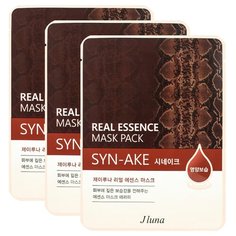 НАБОР: Тканевая маска с пептидом Syn-Ake, 25мл, Jluna, 3 шт Juno