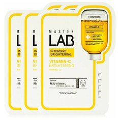 TONYMOLY Тканевая маска MASTER LAB MASK ( VITAMIN C), 19мл, 3шт