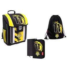 Ученический ранец с пластиковым дном ErichKrause® ErgoLine® 16L Football Time с наполнением