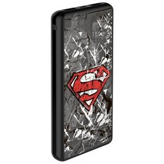 Внешний аккумулятор лицензия DC Comics 10000 mAh, 2 USB, MicroUSВ, 2,1A, Li-pol, Superman 04 Deppa