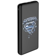 Внешний аккумулятор лицензия DC Comics 10000 mAh, 2 USB, MicroUSВ, 2,1A, Li-pol, Superman 05 Deppa