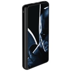 Внешний аккумулятор лицензия DC Comics 10000 mAh, 2 USB, MicroUSВ, 2,1A, Li-pol, Batman 01 Бэтман Deppa
