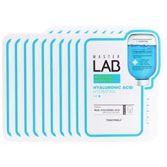 TONYMOLY Тканевая маска для лица с гиалуроновой кислотой MASTER LAB REAL HYALURONIC ACID 10шт 19 г