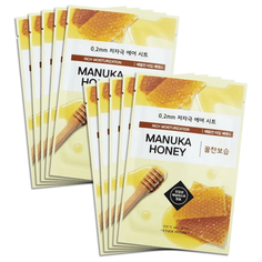 ETUDE HOUSE Маска для лица тканевая с экстрактом мёда 0.2 Air Mask Manuka Honey Rich Moisturization 10шт 20 мл