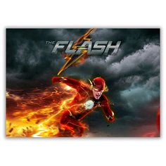Магнит на холодильник большой - A4, THE FLASH Drabs