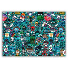 Магнит на холодильник большой - A4, Stickers, разные игровые стикеры Drabs