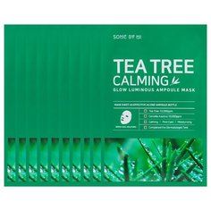 SOME BY MI Ампульная тканевая маска для лица с экстрактом чайного дерева TEA TREE CALMING GLOW LUMINOUS AMPOULE MASK 10шт 25 мл