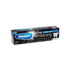 Зубная паста Wisdom Active Whitening Charcoal Toothpaste 100 мл. Содержит бамбуковый уголь
