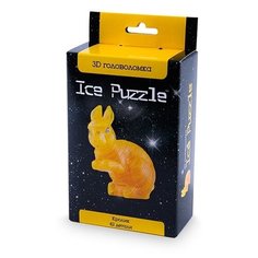 3D головоломка Ice puzzle Кролик золотой, Crystal Puzzle 0-113 Jeruel Industrial Company