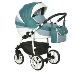 Коляска универсальная 3 в 1 Indigo INDIGO+F (08), малахит