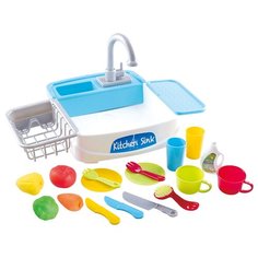 Игровой кухонный набор - раковина, с сушилкой и посудой, 22 предмета Play Go